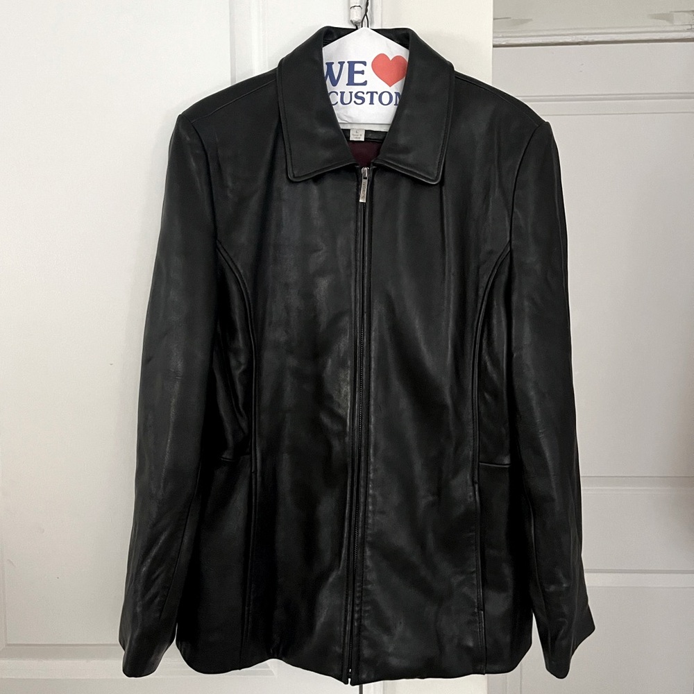 Vintage 90s Liz Claiborne Leather Jacket